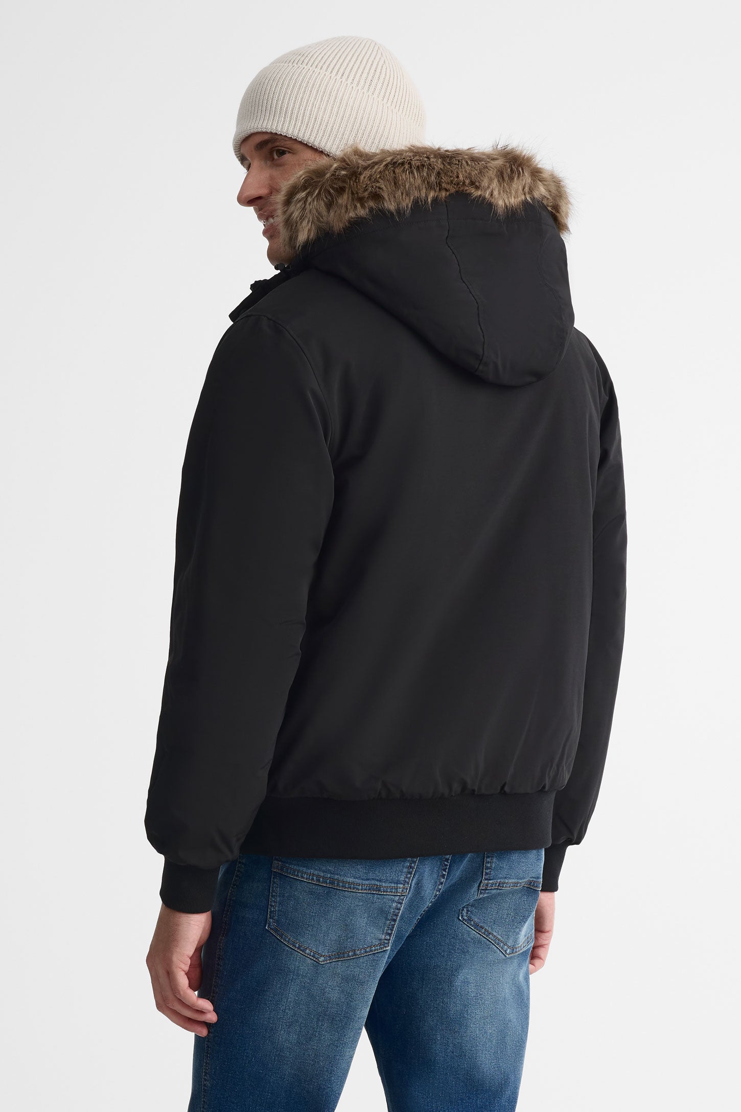Manteau isolé "bomber" résistant à l'eau - Homme && NOIR