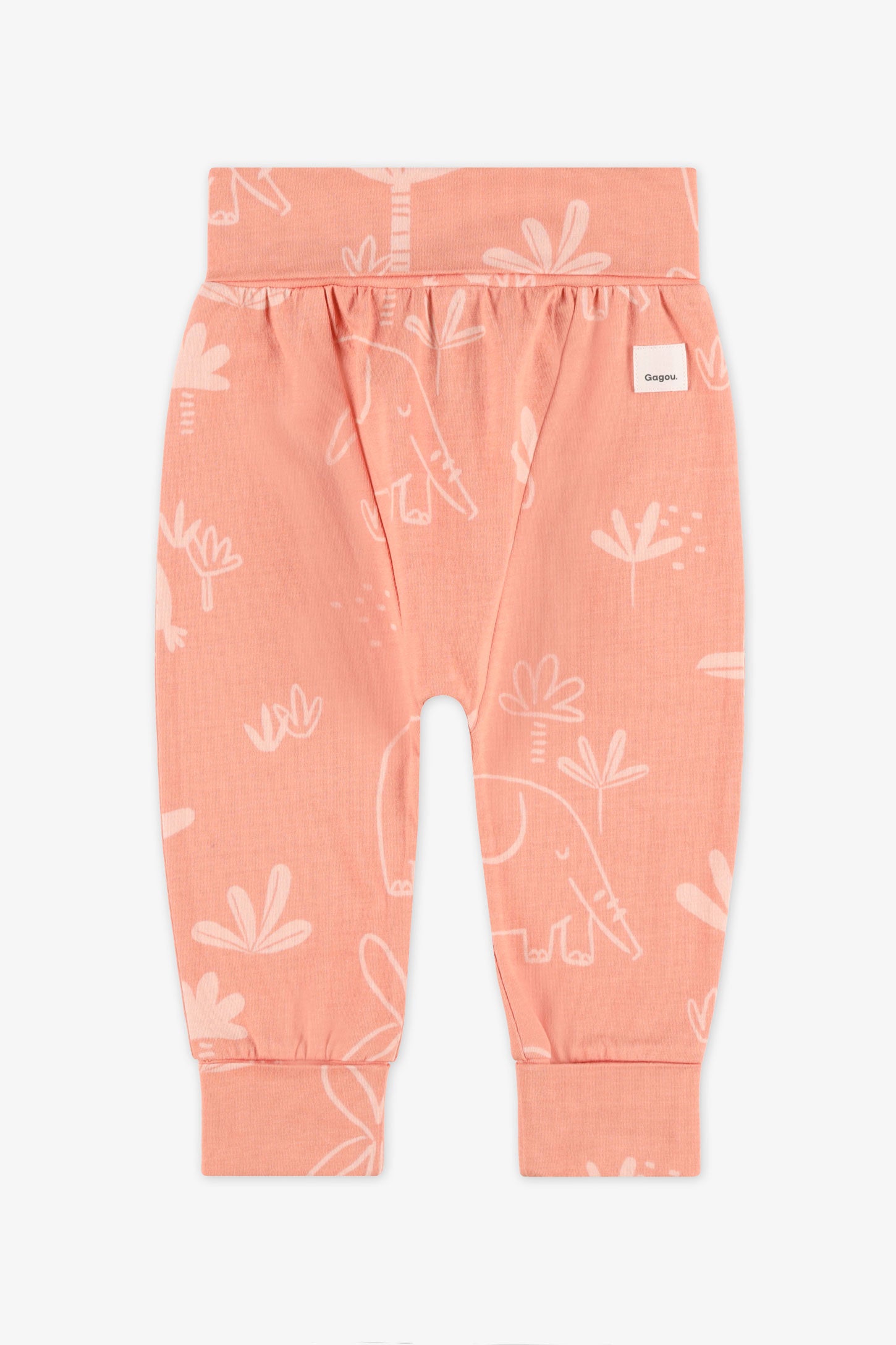 Pantalon évolutif coton, 2T-3T - Bébé fille && CORAIL/MULTI