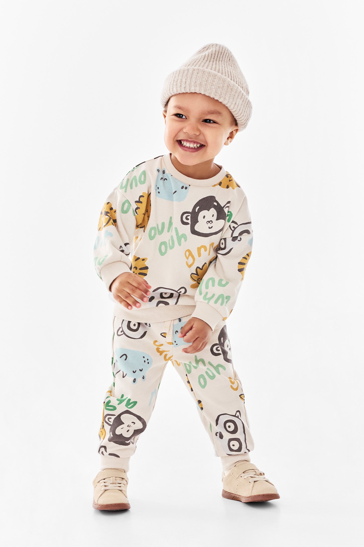Ensemble 2-pièce chandail et jogger - Bébé garçon && BEIGE/MULTI