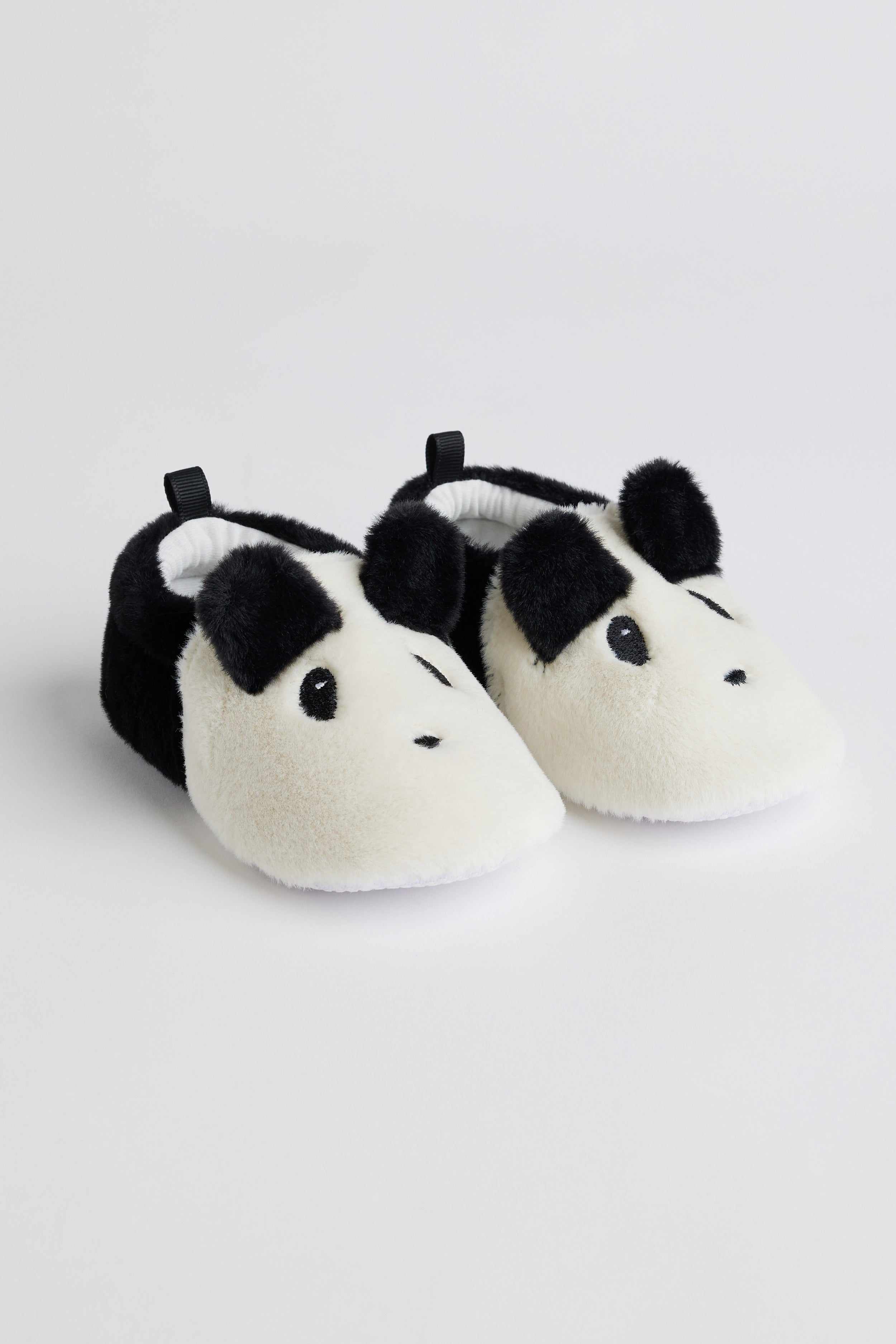 Pantoufles panda en peluche - Bébé garçon && NOIR/MULTI