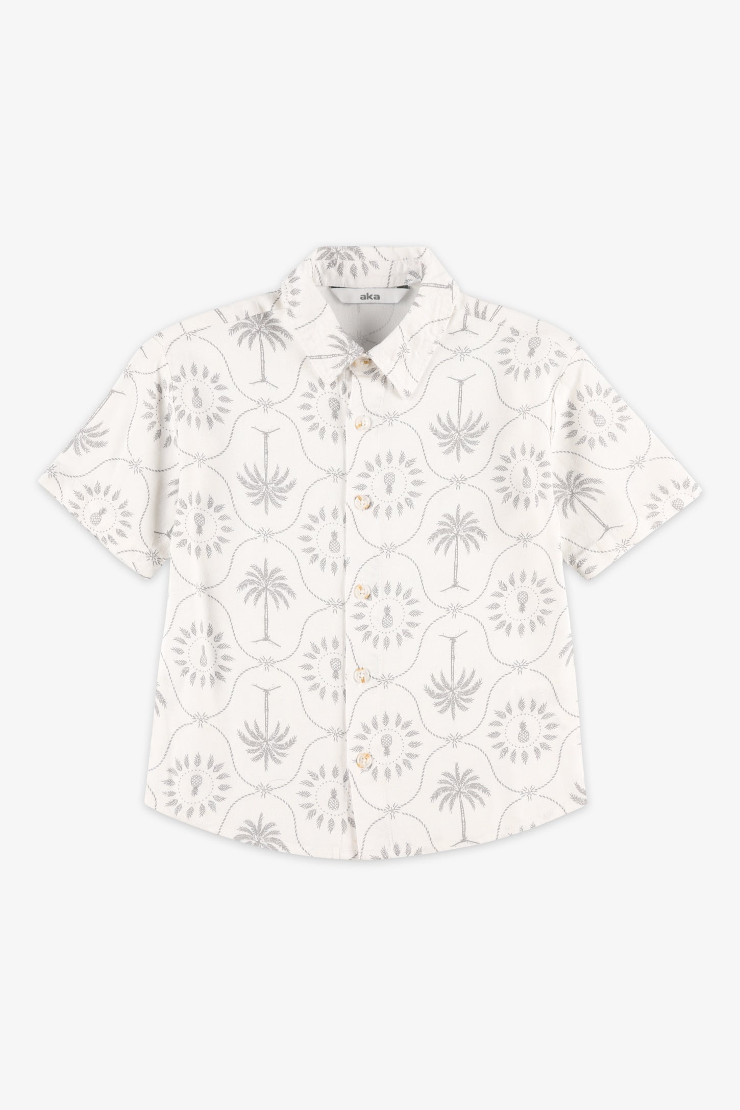 Chemise manches courtes - Enfant garçon && BEIGE/MULTI
