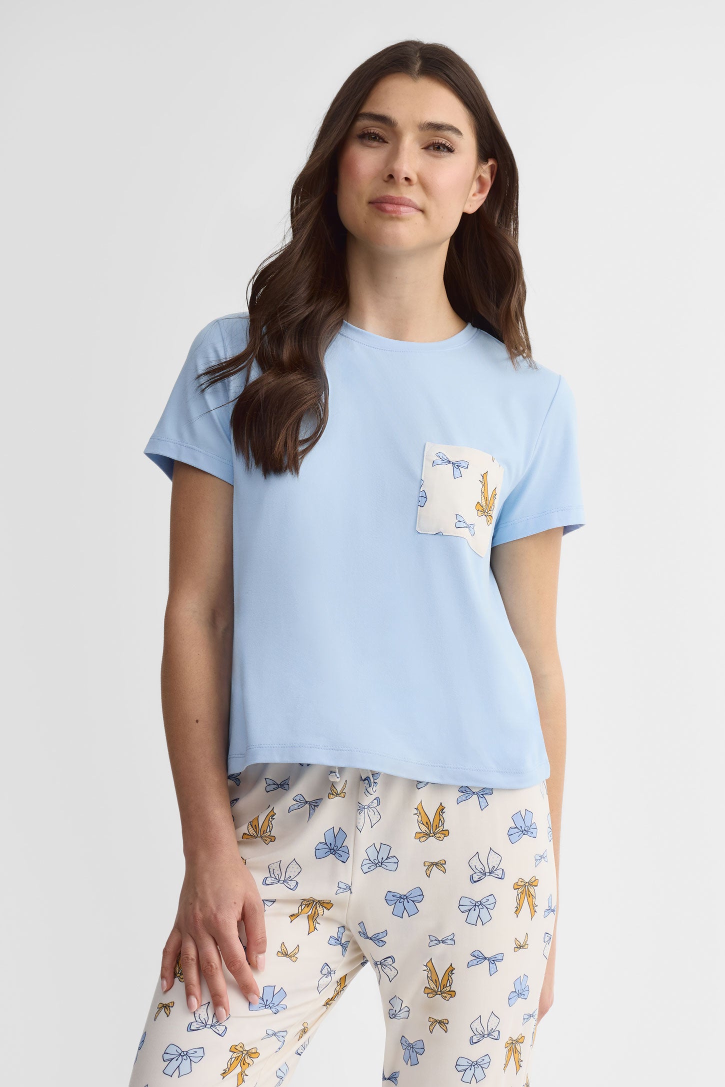 Pyjama 3-pièces - Femme && BLEU PALE