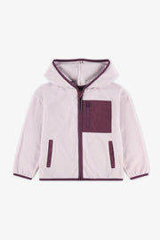 Veste polaire à capuchon - Enfant fille && LILAS
