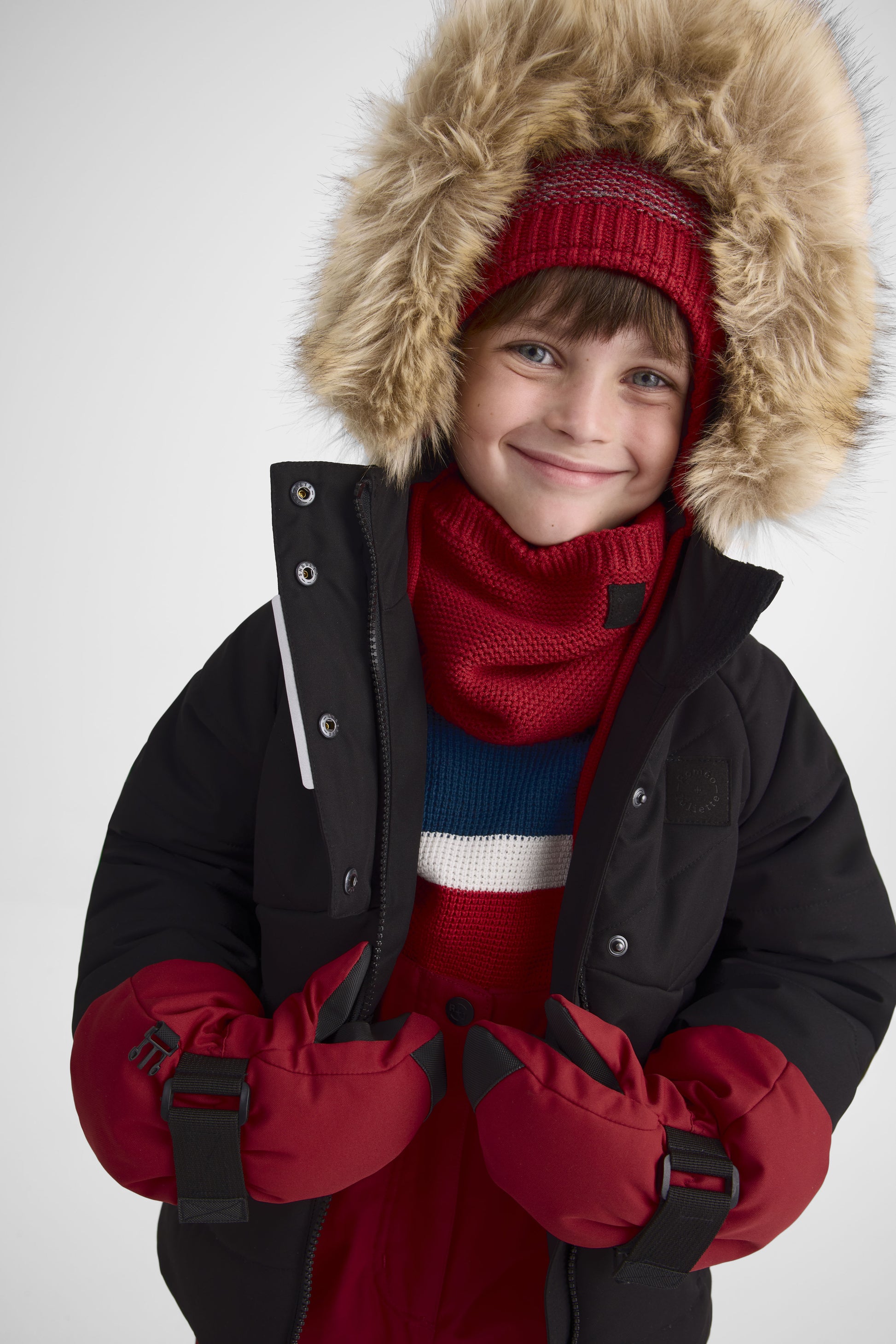 Ensemble de neige isolé - Enfant garçon && NOIR