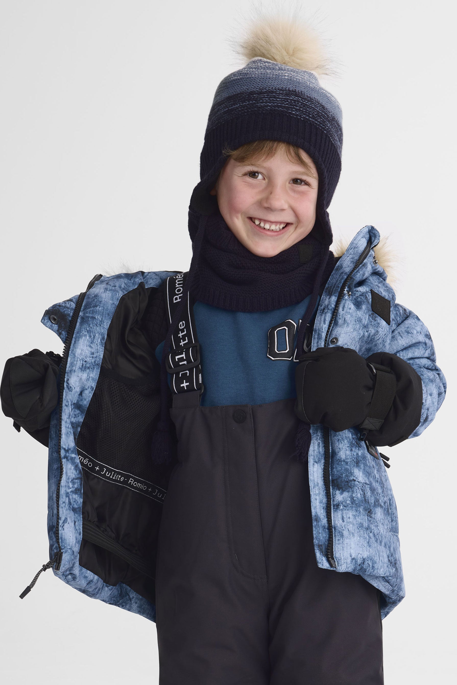 Ensemble de neige isolé - Enfant garçon && BLEU MULTI