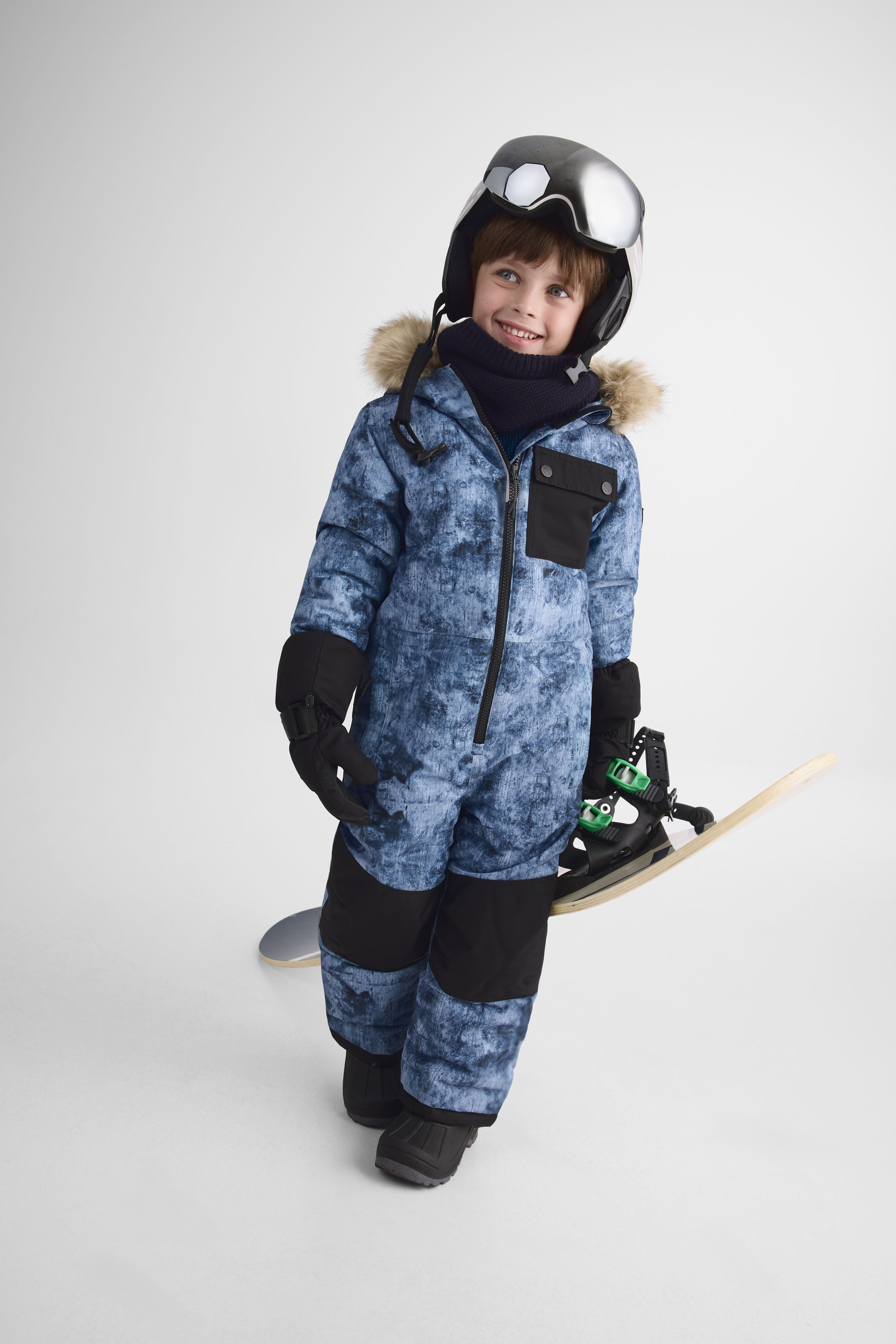 Ensemble de neige isolé - Enfant garçon && BLEU MULTI