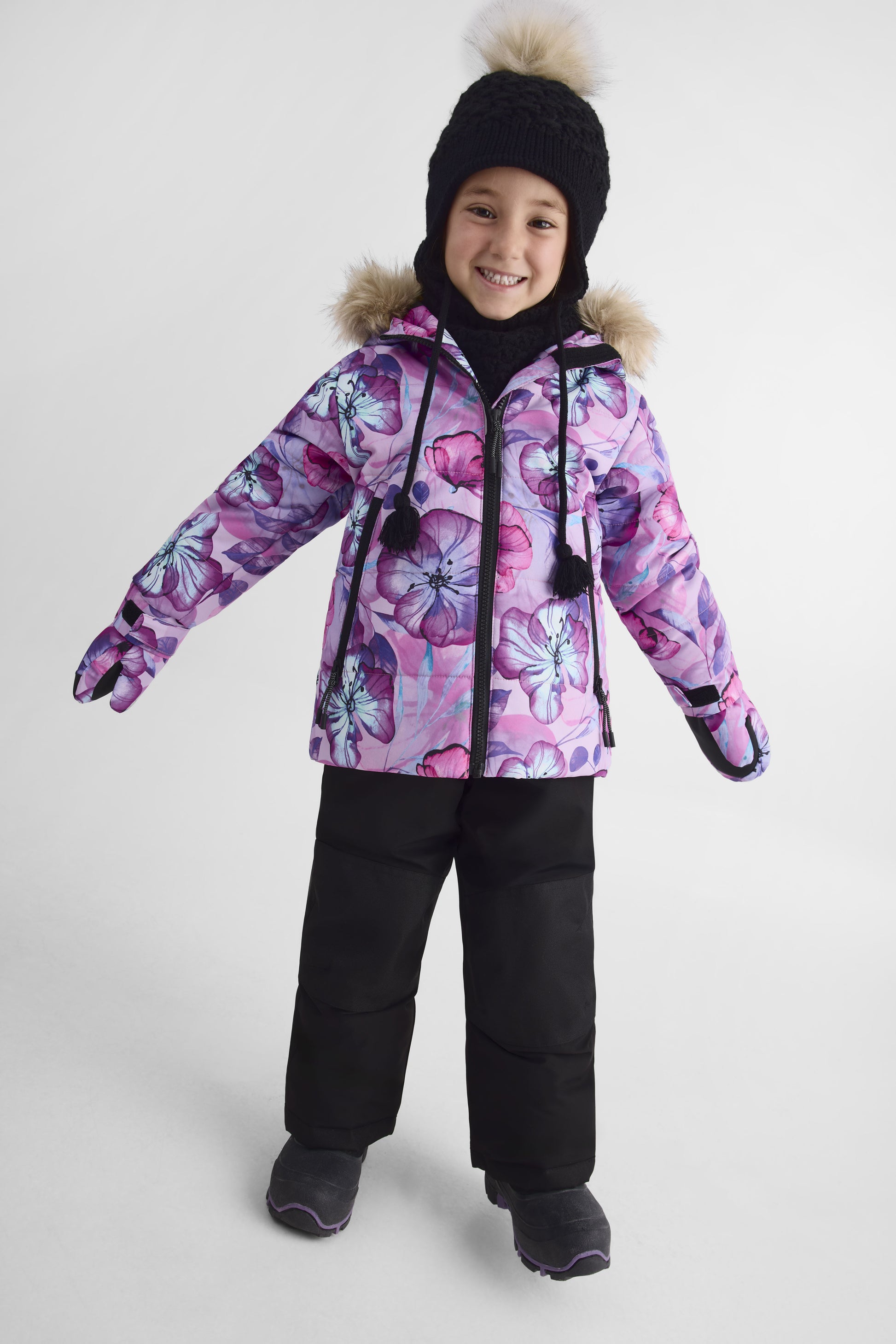 Habit de neige 2 pièces - Enfant fille && LILAS MULTI