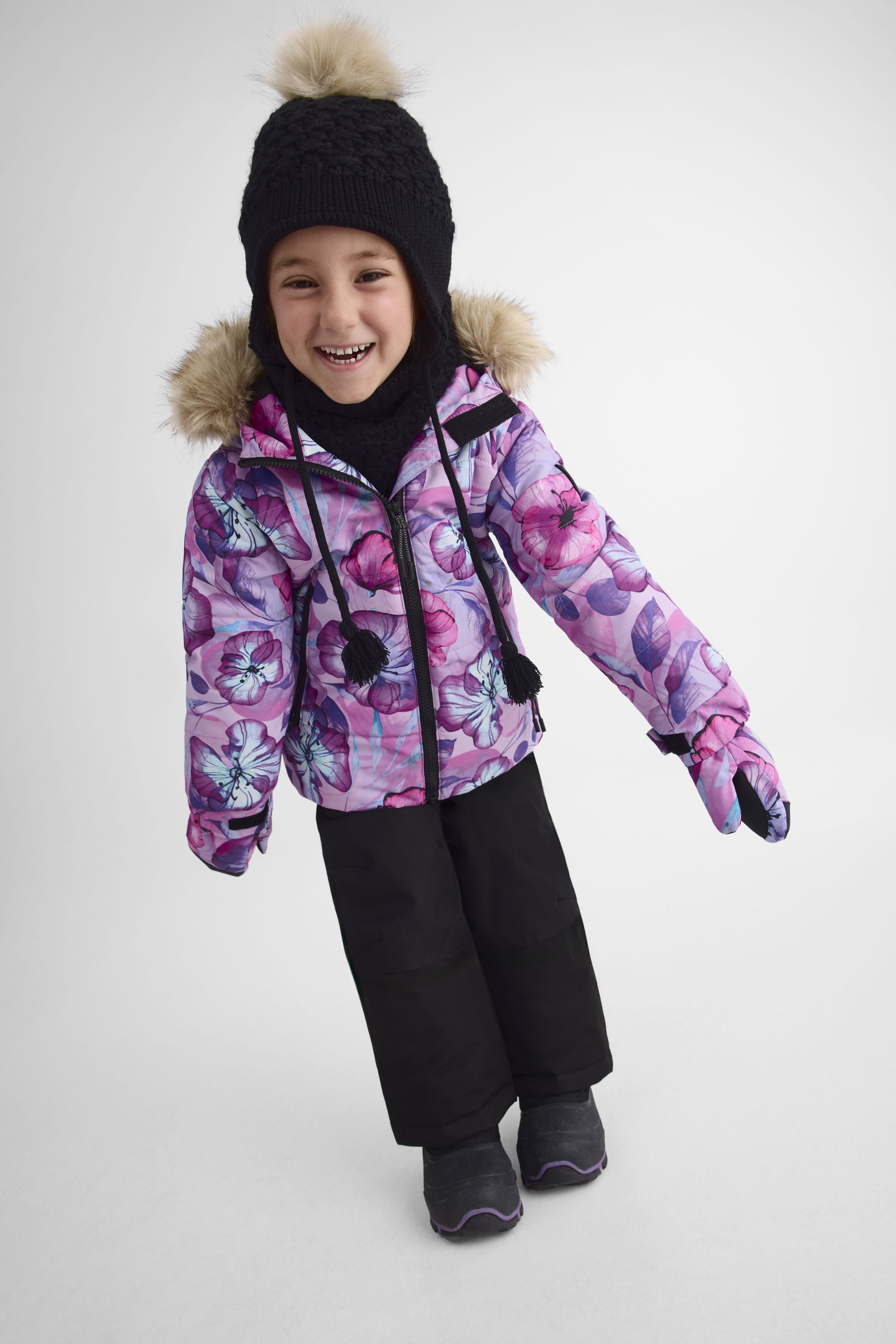 Habit de neige 2 pièces - Enfant fille && LILAS MULTI