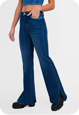 pantalon-jeans-denim-femme-coupe-evasee