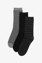 Lot de 3 paires de chaussettes - Femme && NOIR