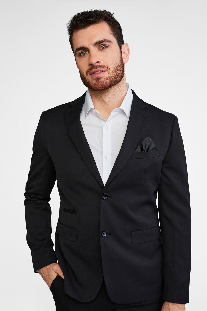 Veston coupe moderne ajustée - Homme && NOIR