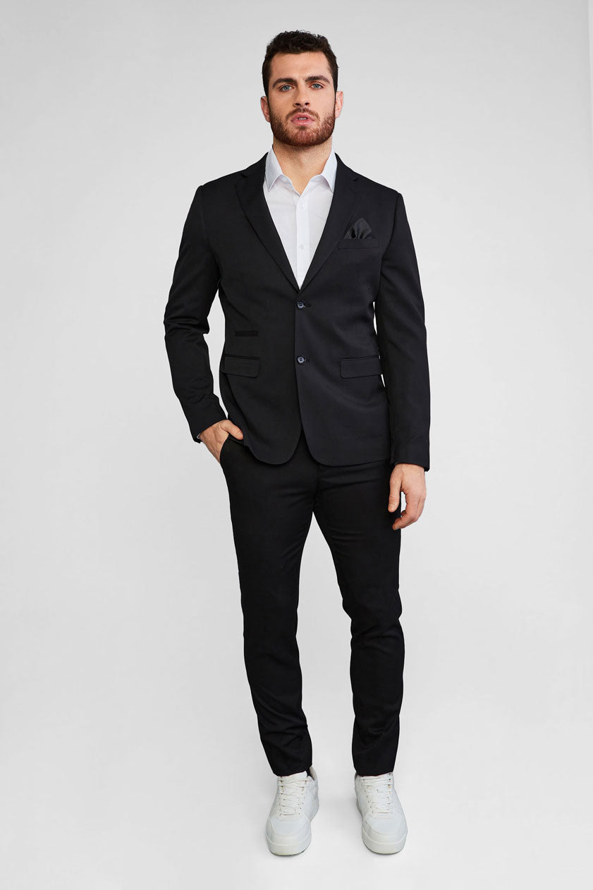 Veston coupe moderne ajustée - Homme && NOIR