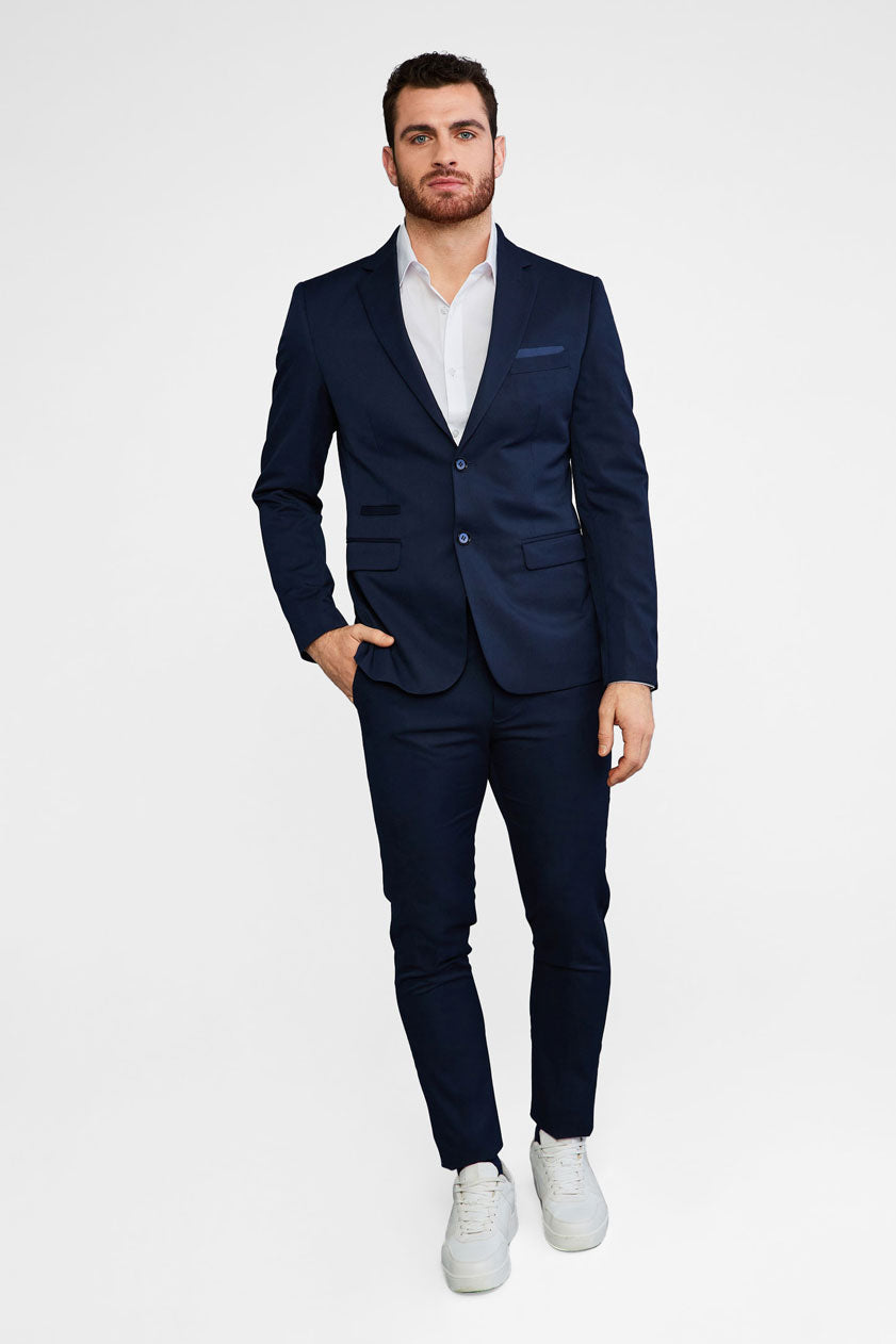 Veston coupe moderne ajustée - Homme && MARIN