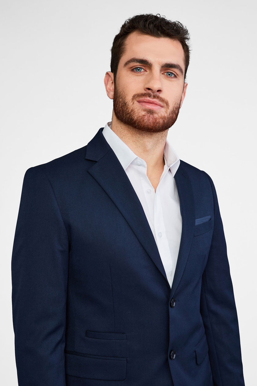 Veston coupe moderne ajustée - Homme && MARIN