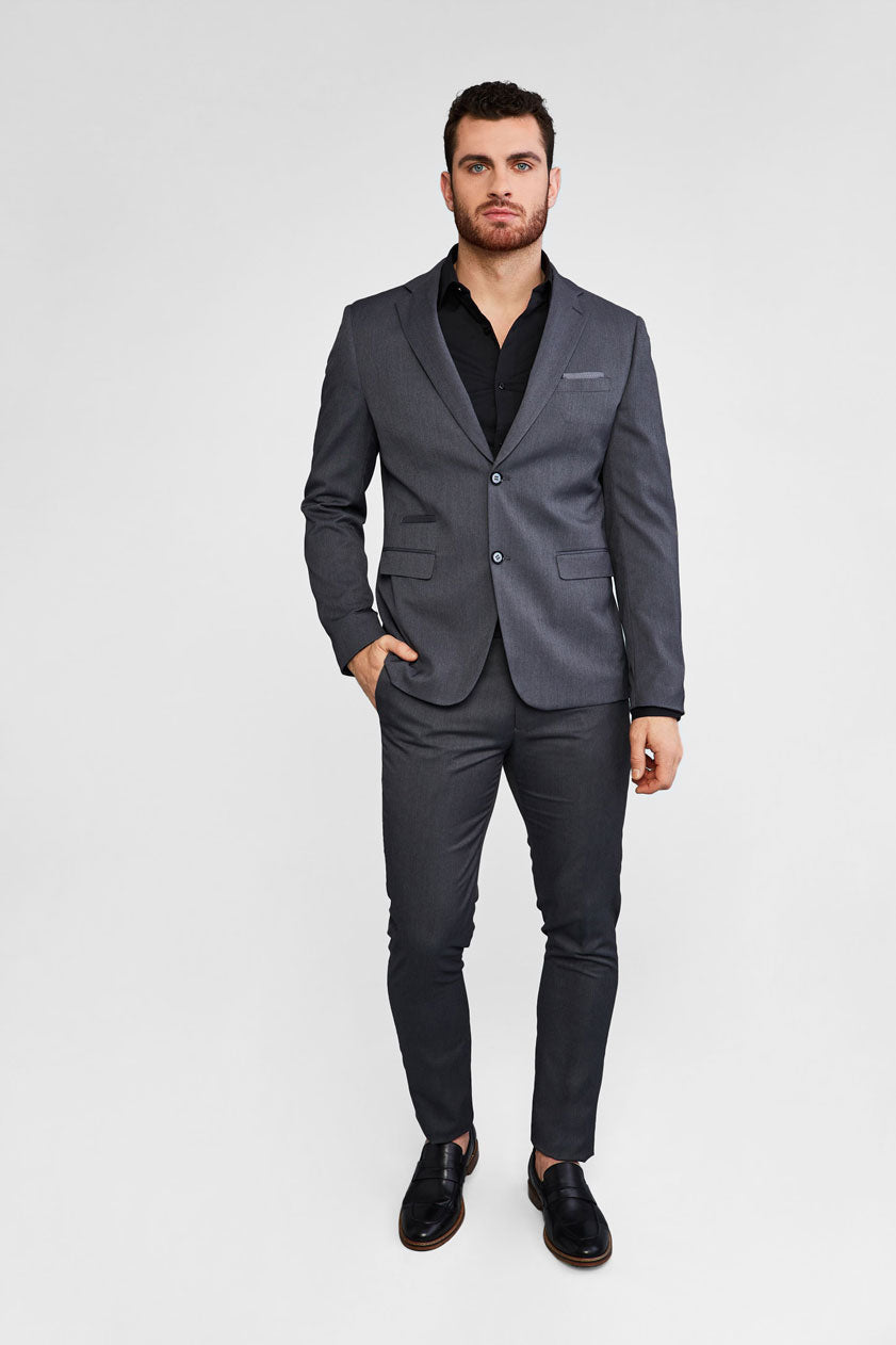 Veston coupe moderne ajustée - Homme && GRIS