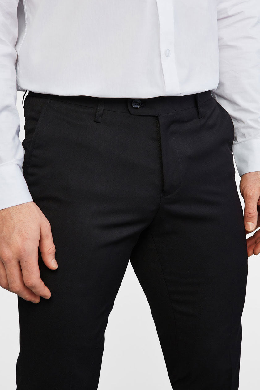 Pantalon habillé coupe moderne - Homme && NOIR
