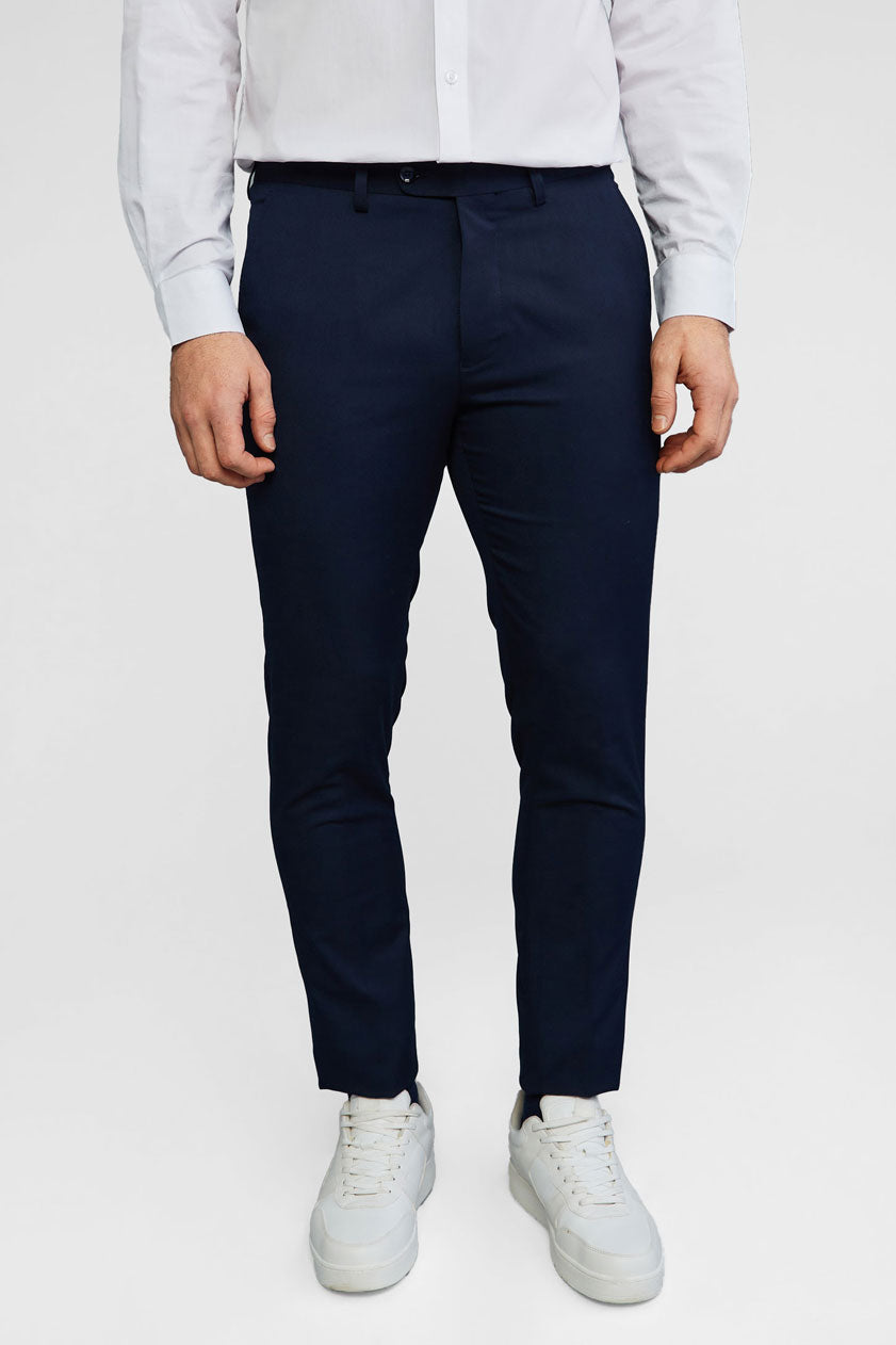 Pantalon habillé coupe moderne - Homme && MARIN