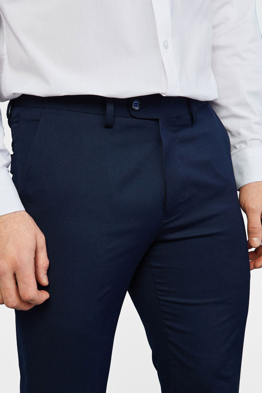 Pantalon habillé coupe moderne - Homme && MARIN