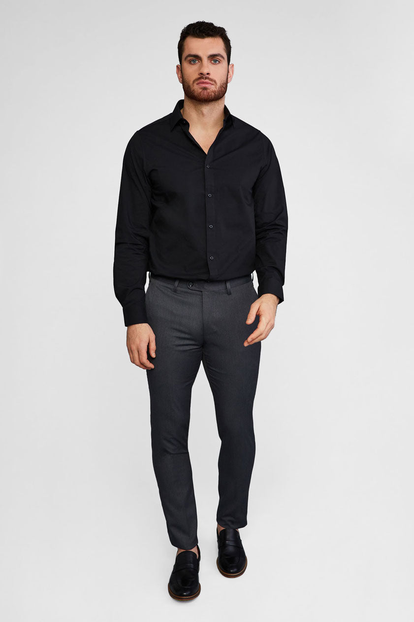 Pantalon habillé coupe moderne - Homme && GRIS