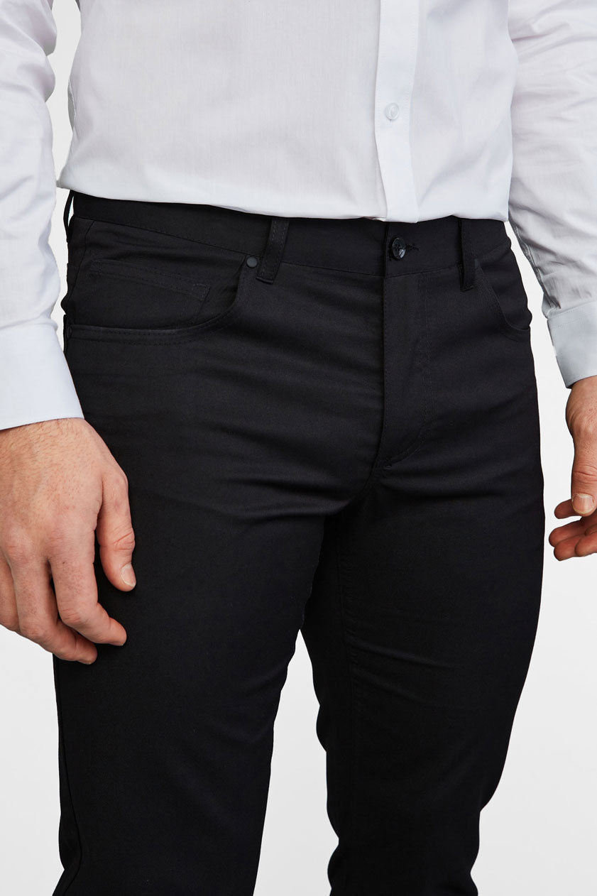 Pantalon habillé 5 poches - Homme && NOIR
