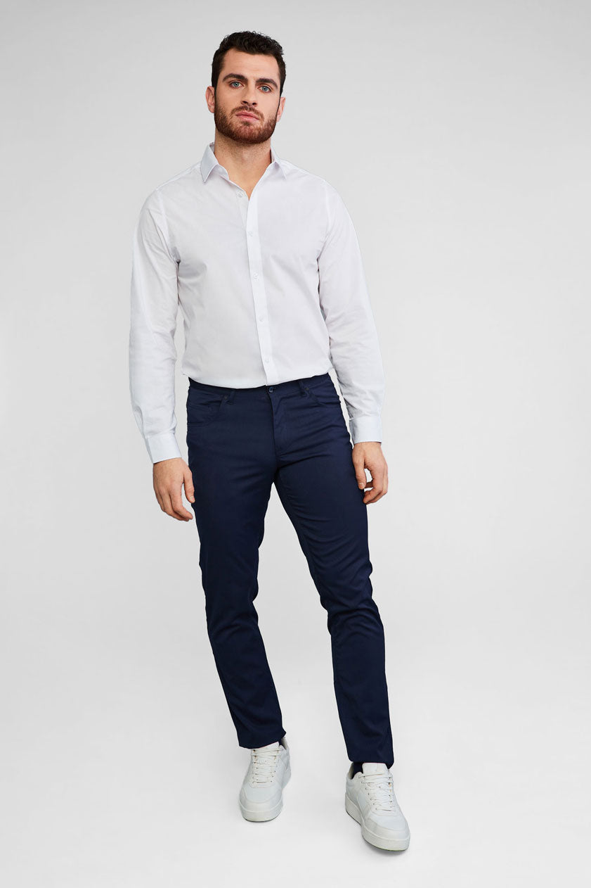 Pantalon habillé 5 poches - Homme && MARIN