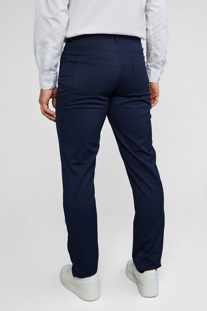 Pantalon habillé 5 poches - Homme && MARIN