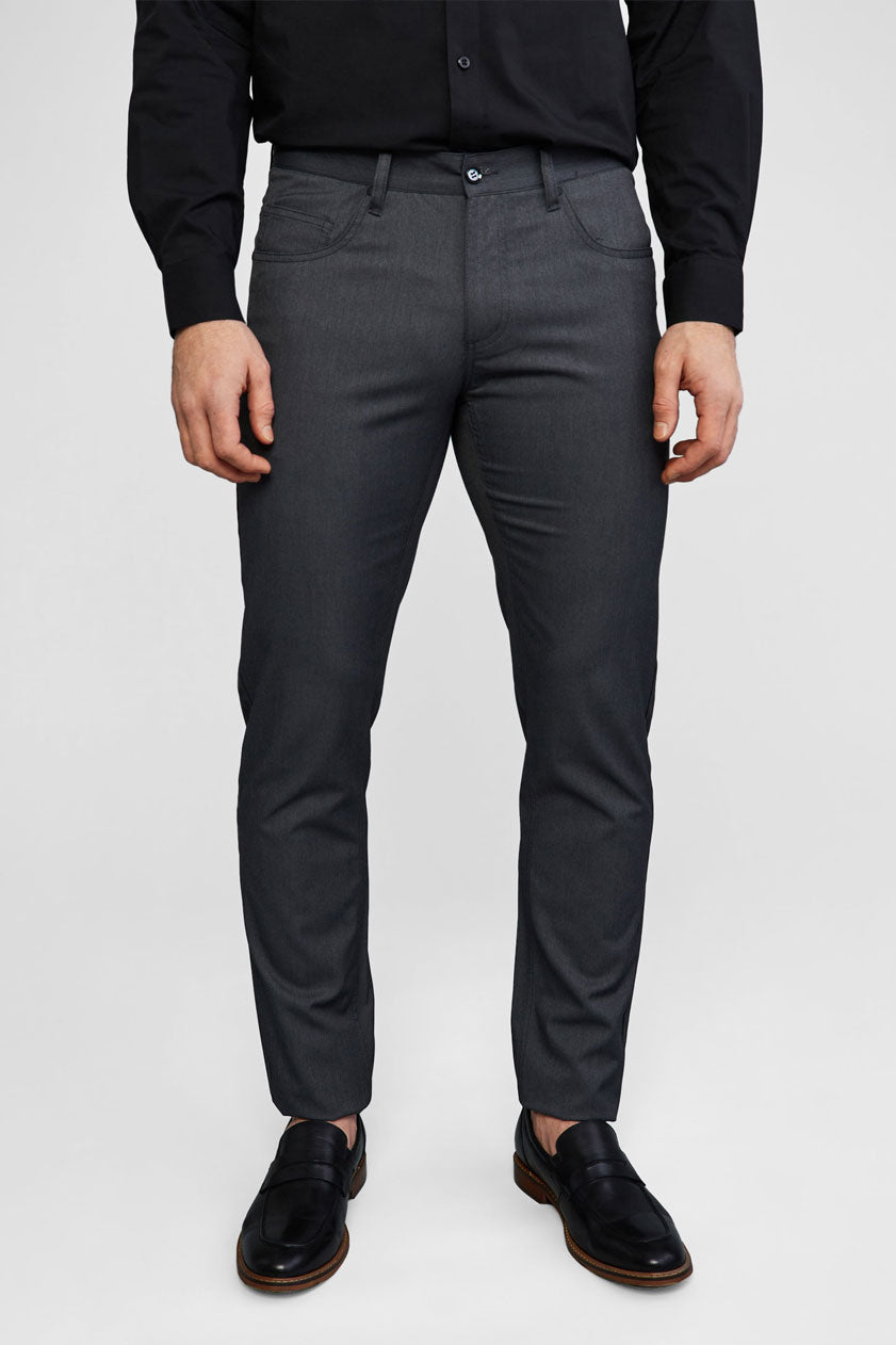 Pantalon habillé 5 poches - Homme && GRIS