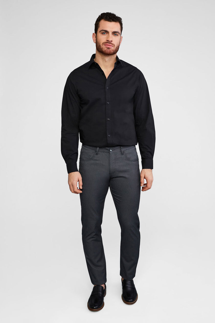 Pantalon habillé 5 poches - Homme && GRIS