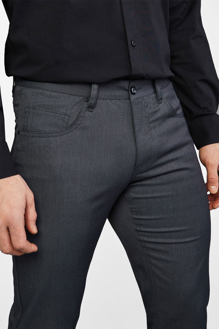 Pantalon habillé 5 poches - Homme && GRIS