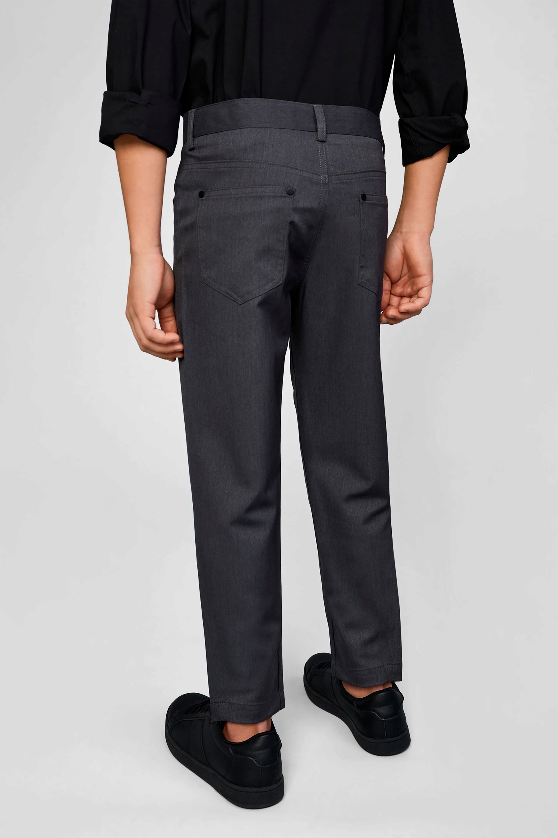 Pantalon habillé coupe moderne - Ado garçon - Aubainerie && GRIS