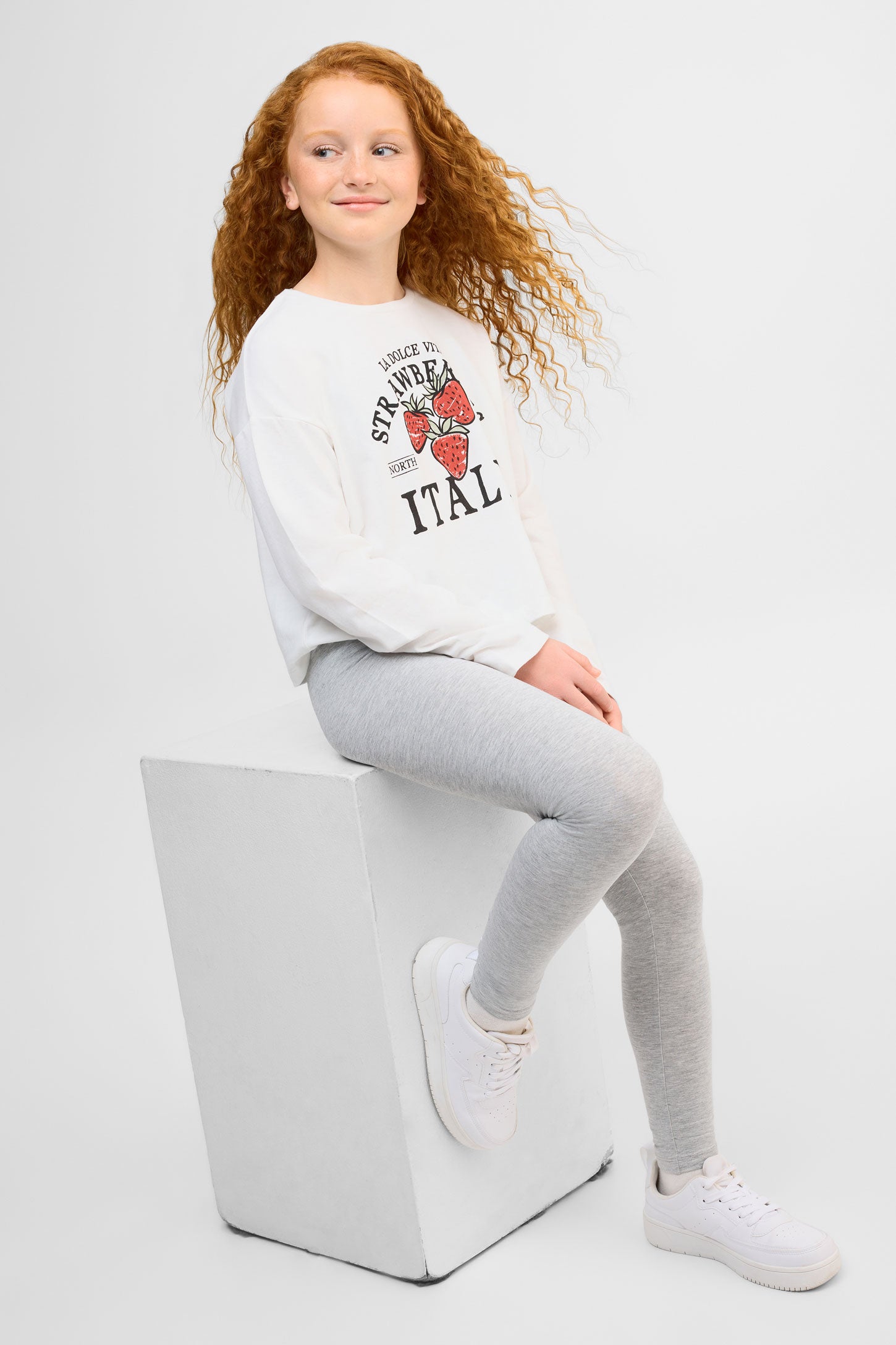 Legging essentiel en coton, 2/25$ - Ado fille && GRIS