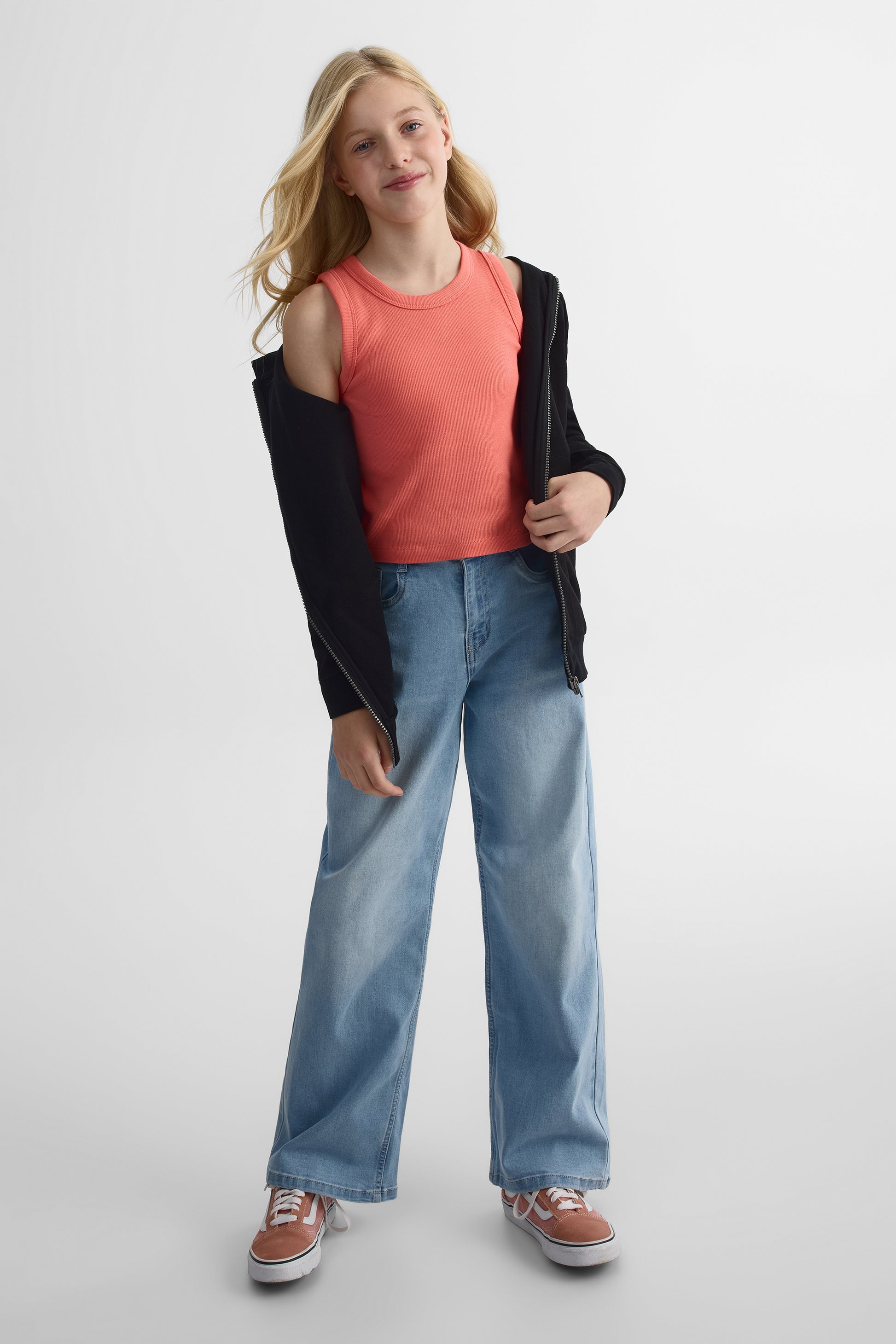 Veste à capuchon - Ado fille && NOIR