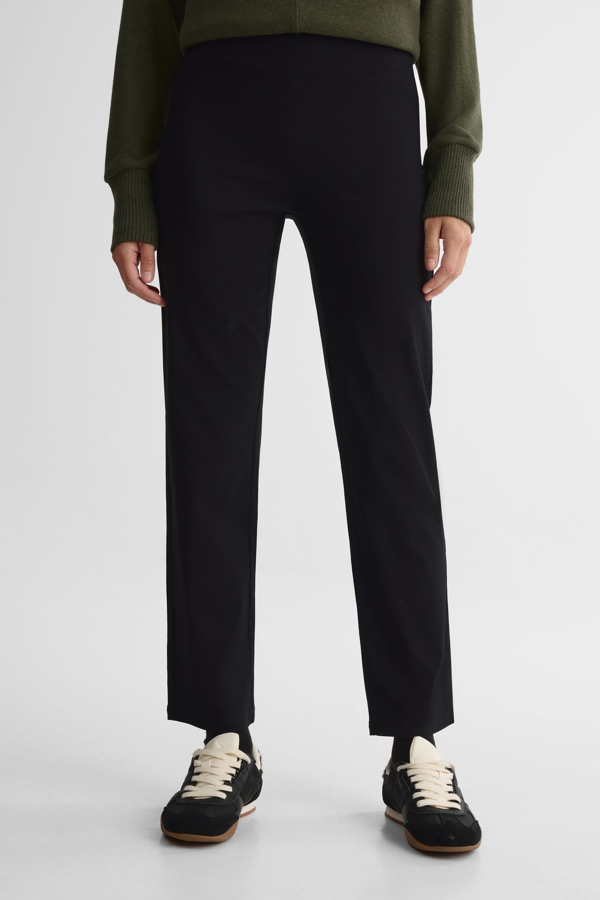 Pantalon en twill extensible - Femme && NOIR