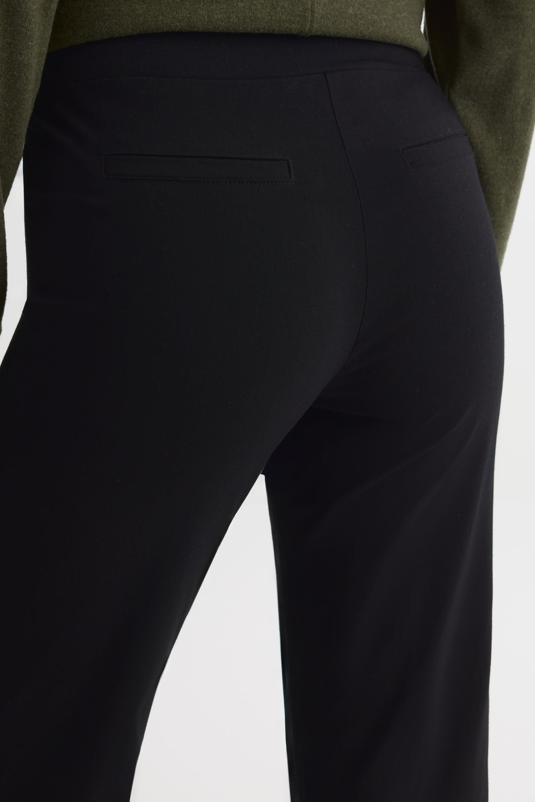 Pantalon en twill extensible - Femme && NOIR