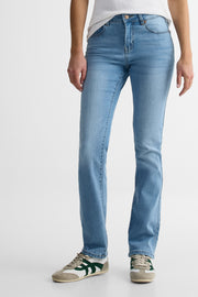 Jeans coupe droite 30'' - Femme && BLEU CLAIR