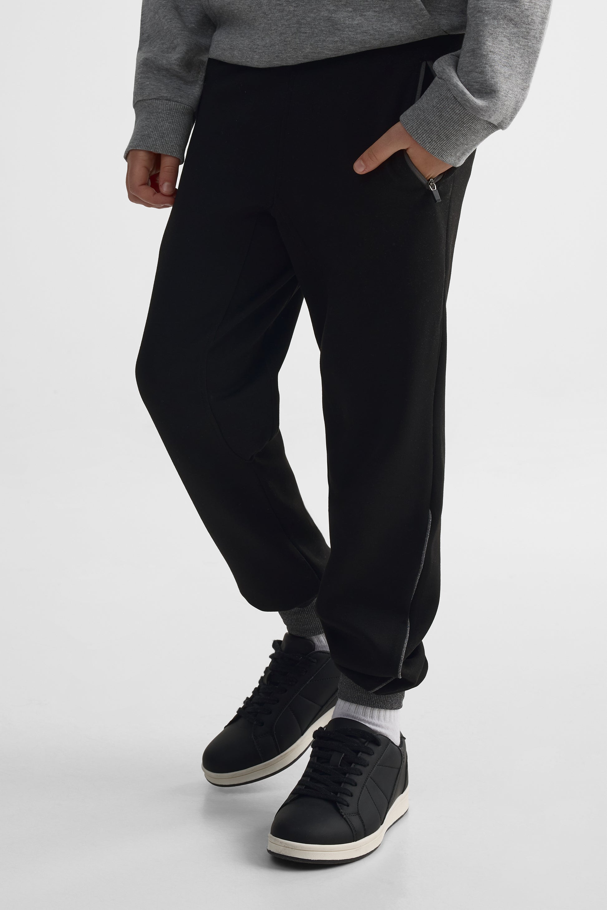 Pantalon jogger sportif - Ado garçon && NOIR
