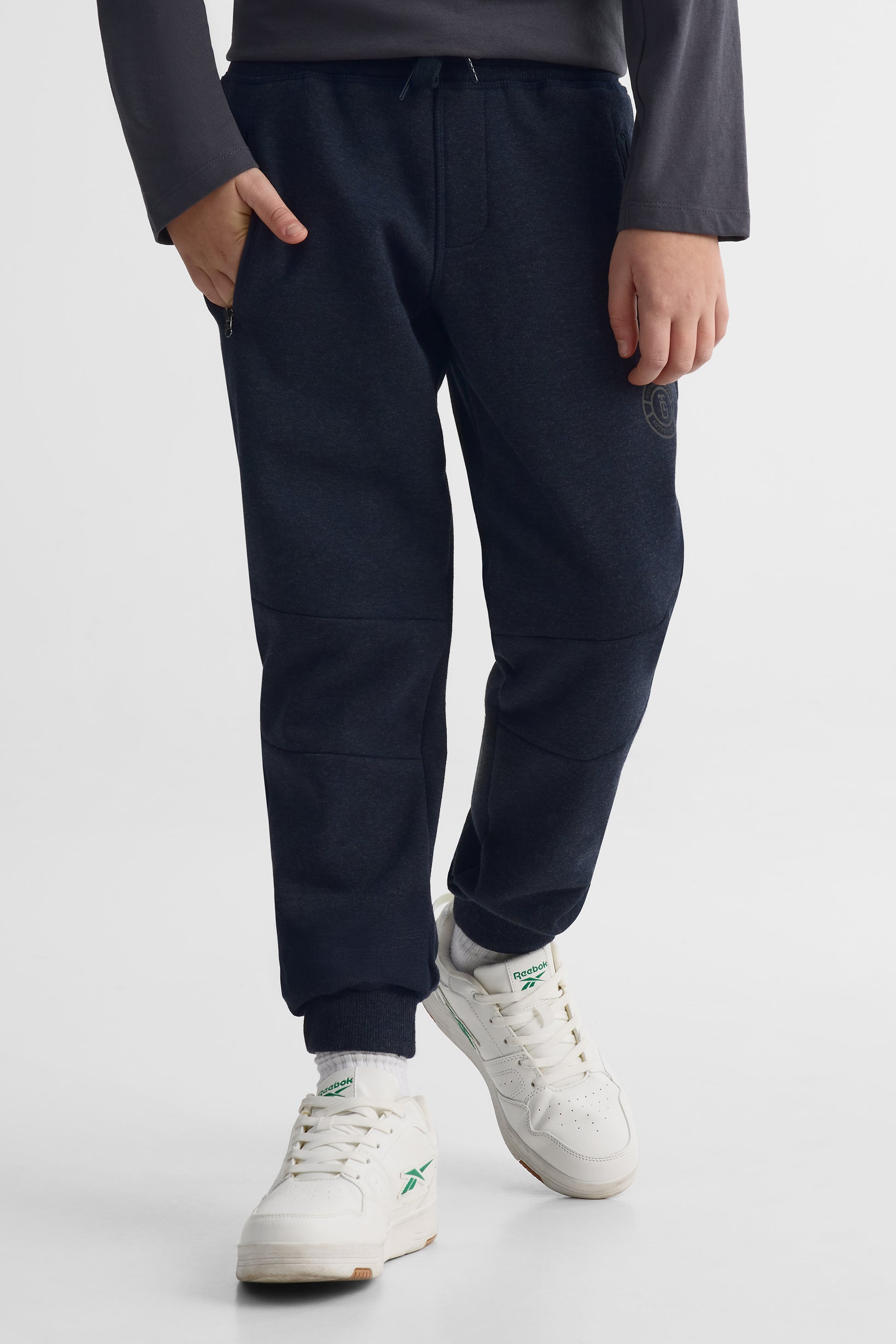 Pantalon jogger ouaté - Ado garçon && MARIN