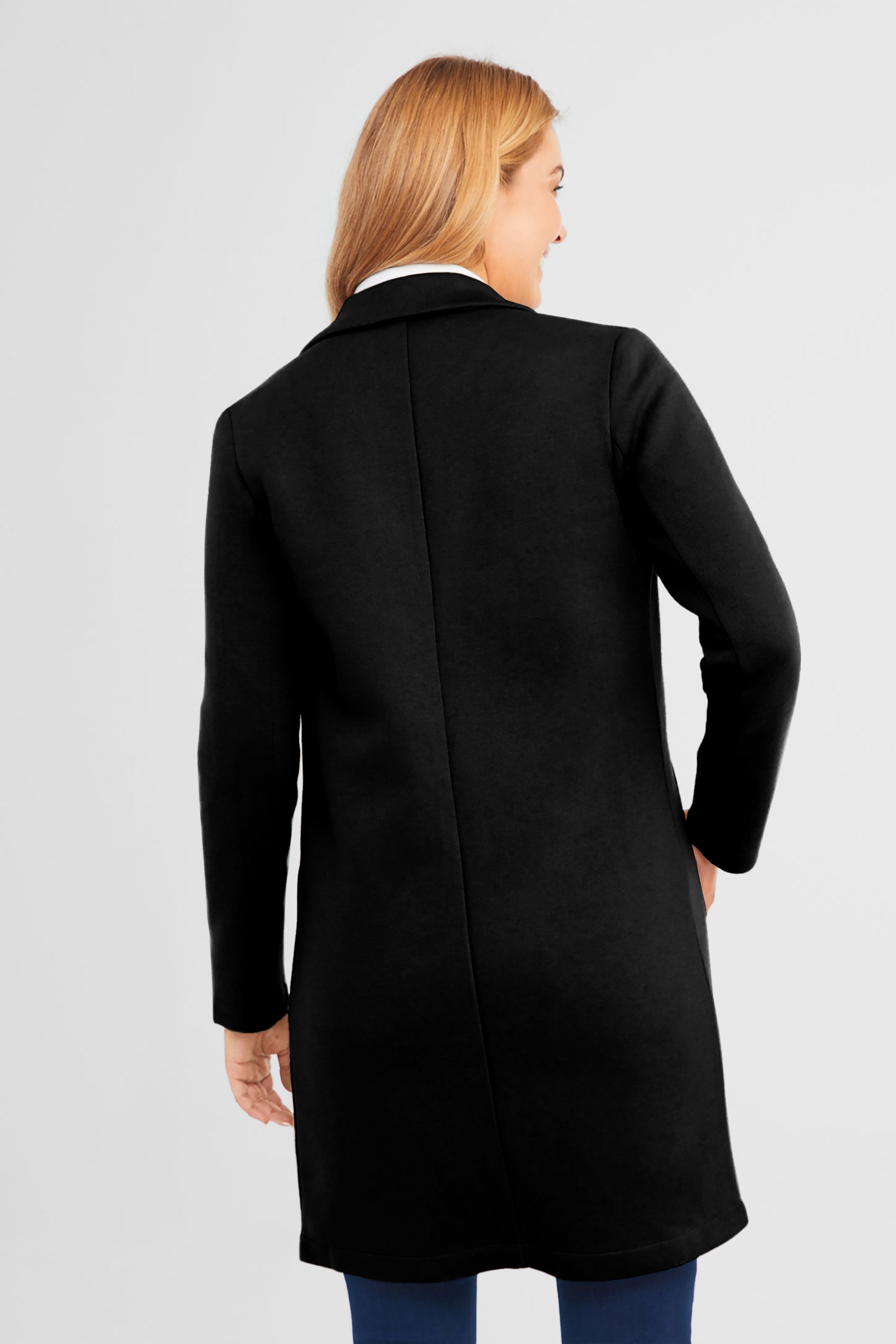 Veste tailleur longue - Femme && NOIR