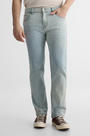 Jeans coupe régulière - Homme && BLEU CLAIR