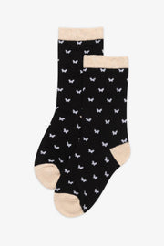 Chaussettes imprimées - Enfant fille && NOIR