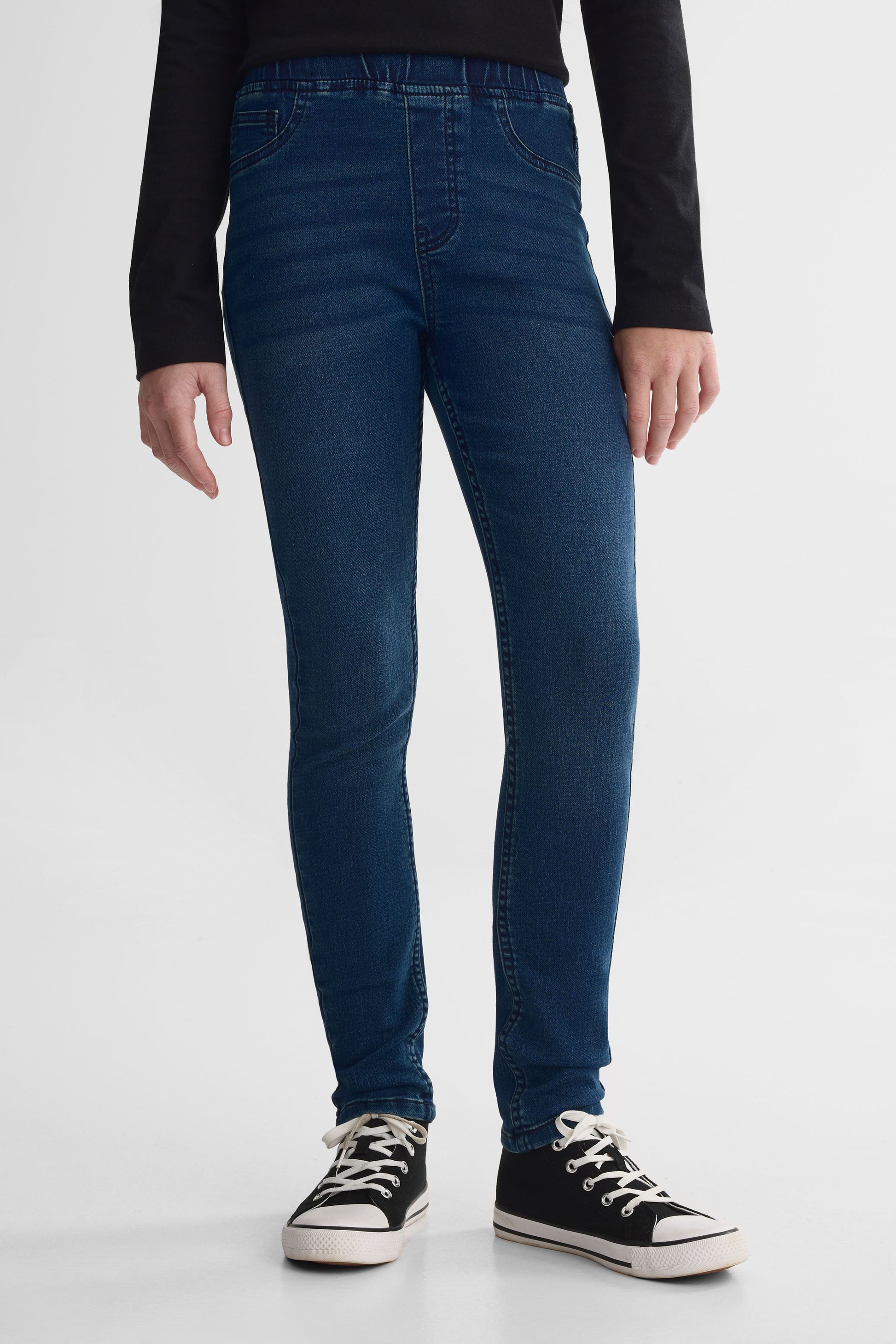 Jegging coupe ajustée - Ado fille && BLEU FONCÉ