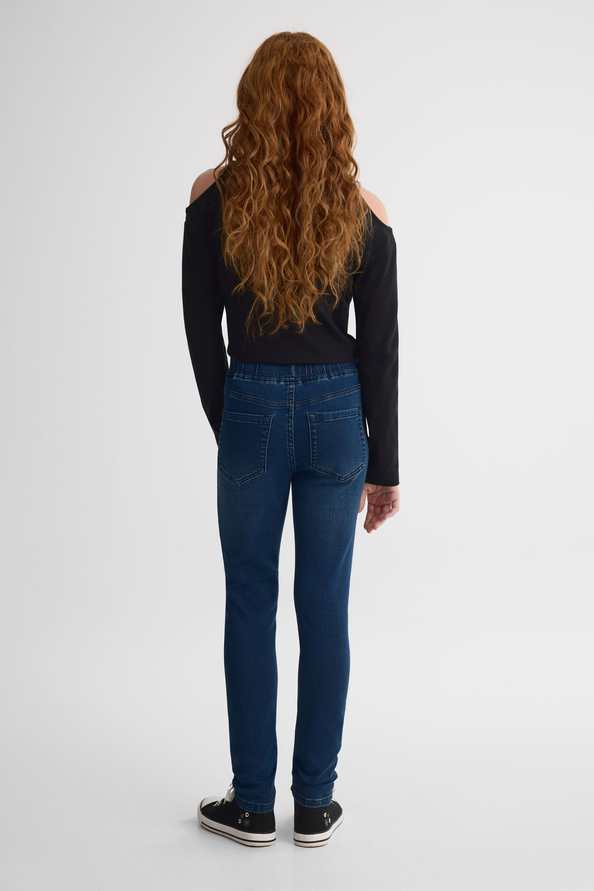 Jegging coupe ajustée - Ado fille && BLEU FONCÉ