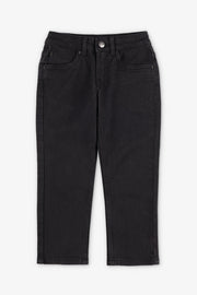 Jeans coupe droite - Enfant garçon && NOIR