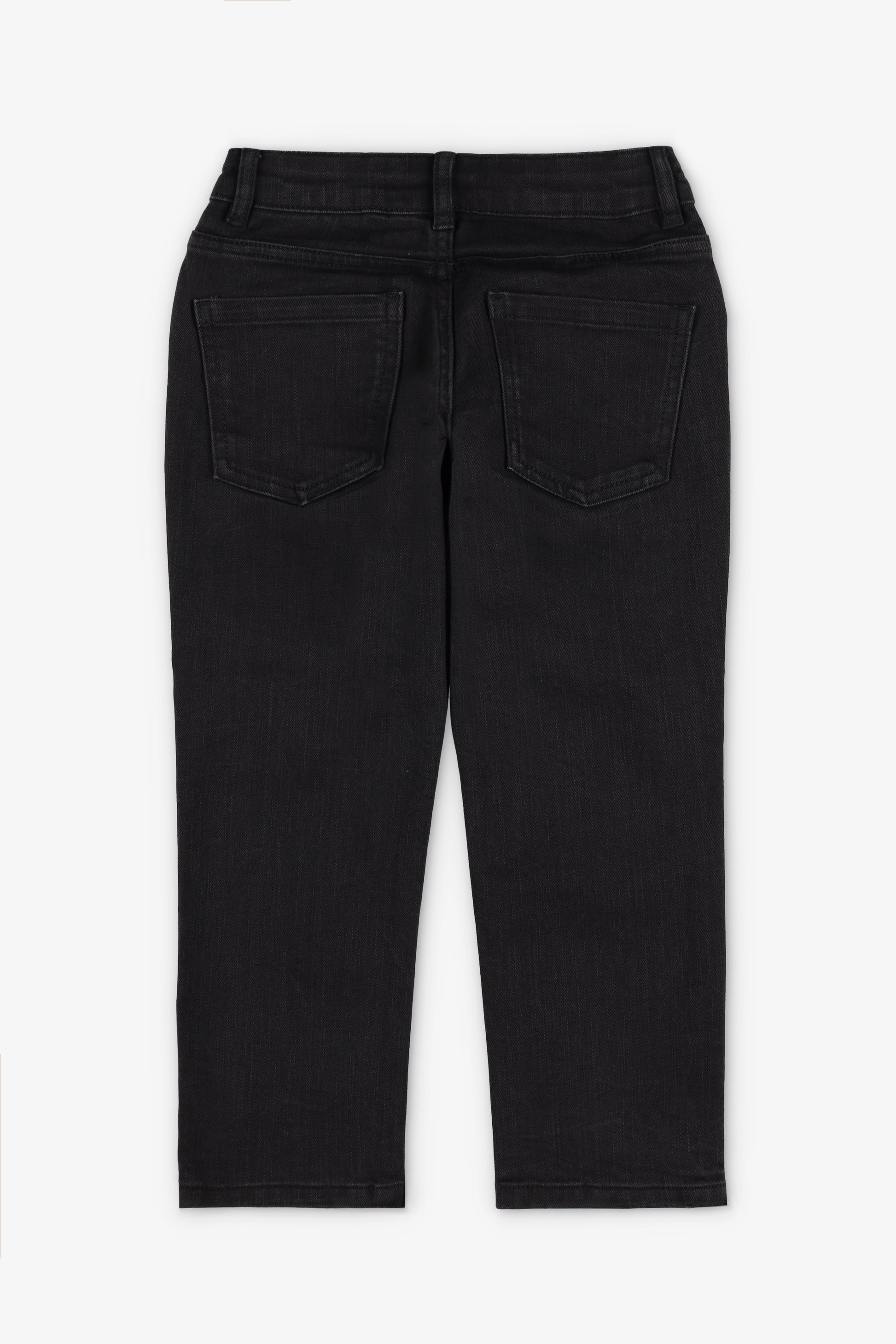 Jeans coupe droite - Enfant garçon && NOIR