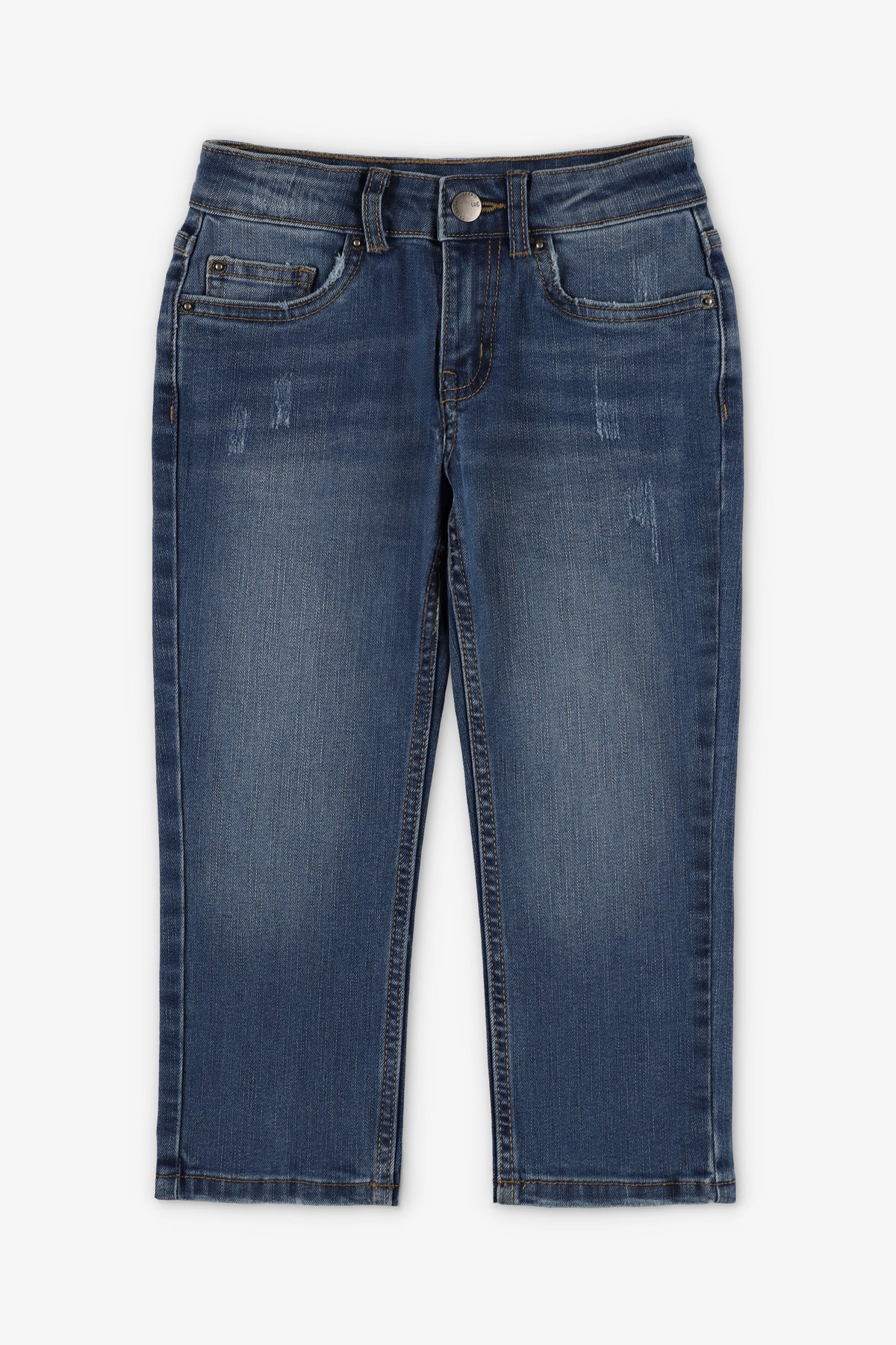 Jeans coupe droite - Enfant garçon && BLEU MOYEN