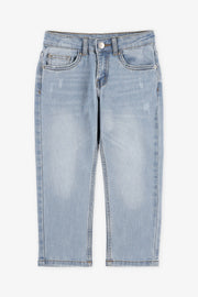 Jeans coupe droite - Enfant garçon && BLEU CLAIR
