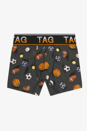 Caleçon imprimé - Enfant garçon && CHARBON MIXTE