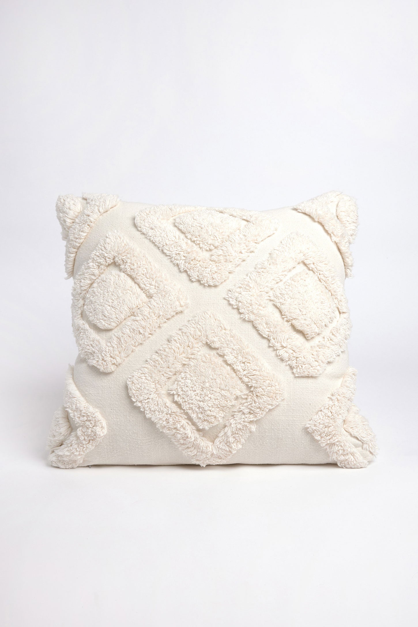 Coussin texturé en coton, 18 x 18'' - Maison && CREME
