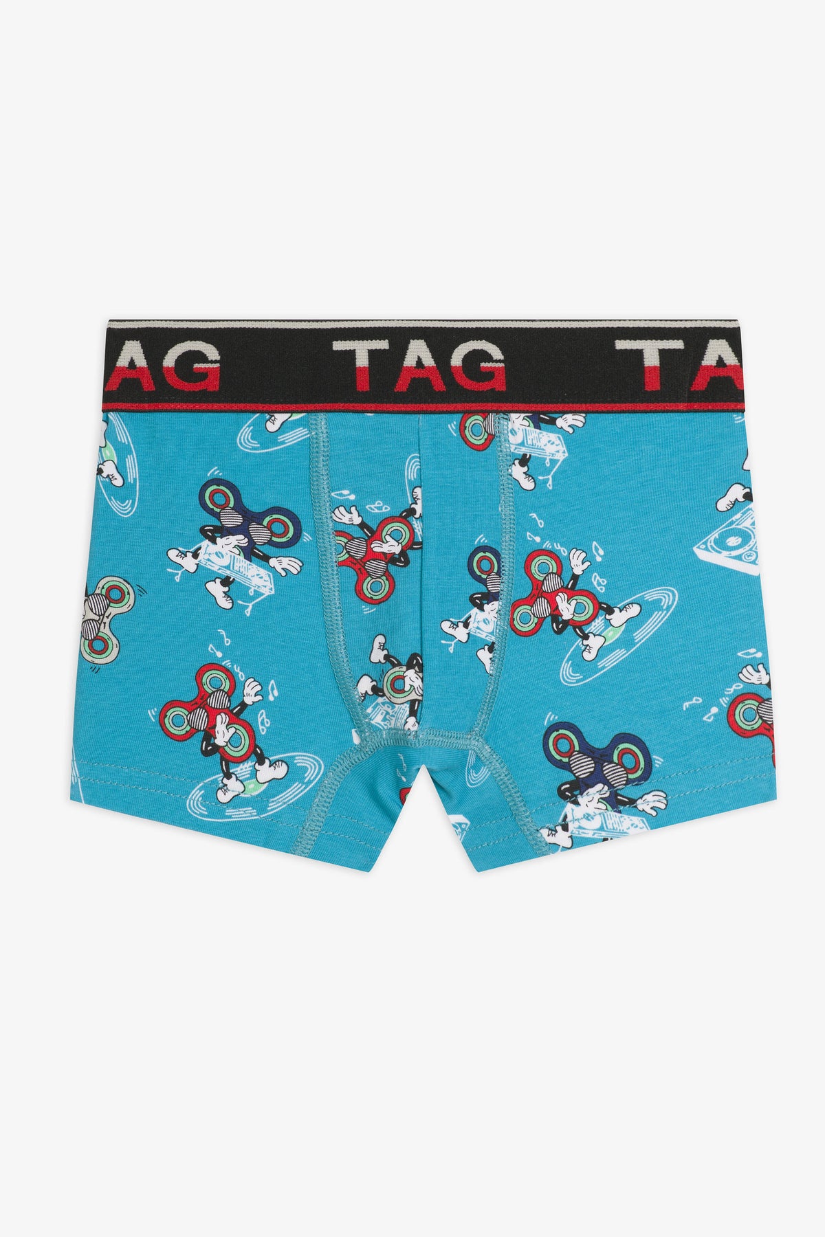 Caleçon imprimé - Enfant garçon && TURQUOISE