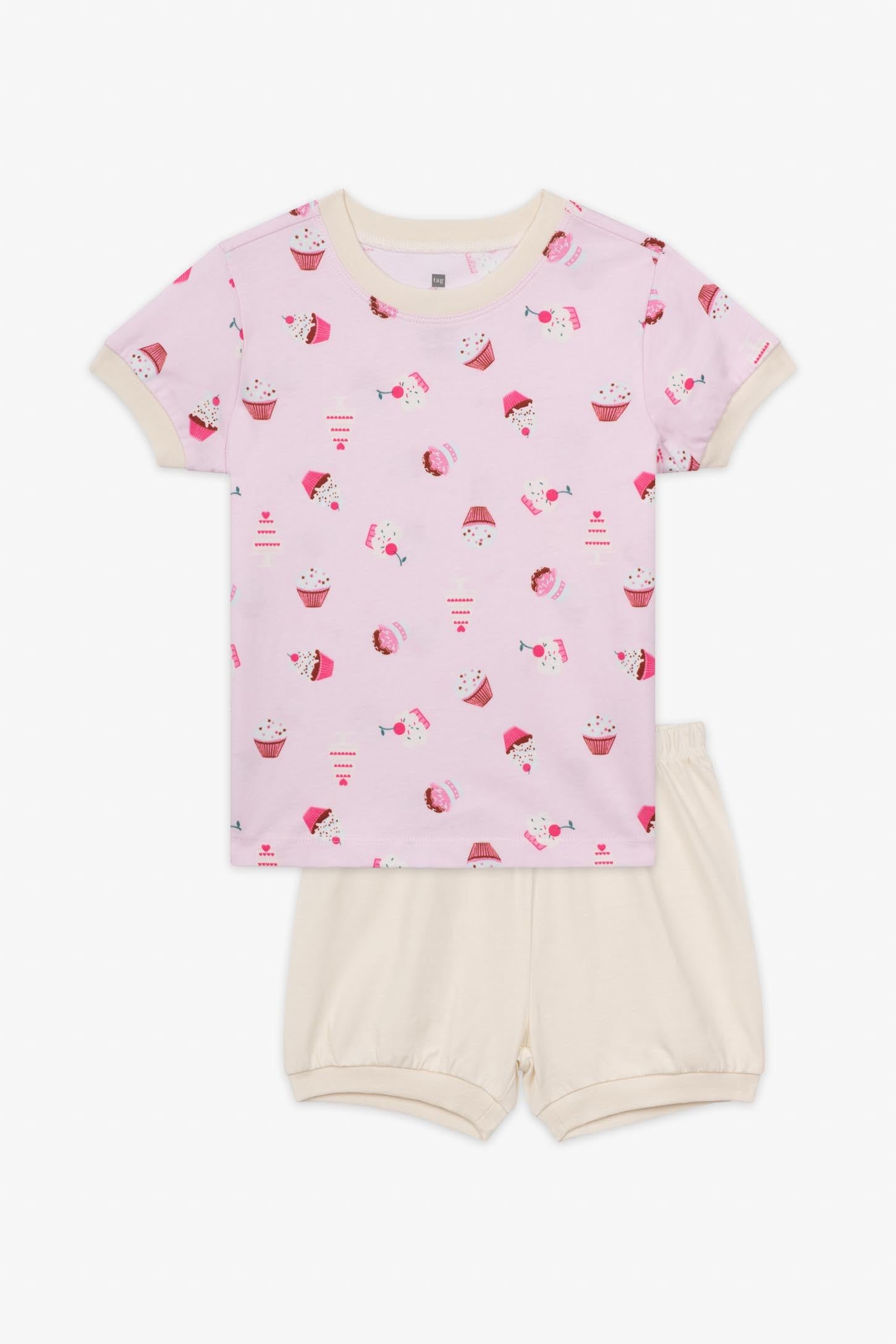 2 Ensemble pyjama à 2 pièces  - Enfant fille && ROSE MULTI